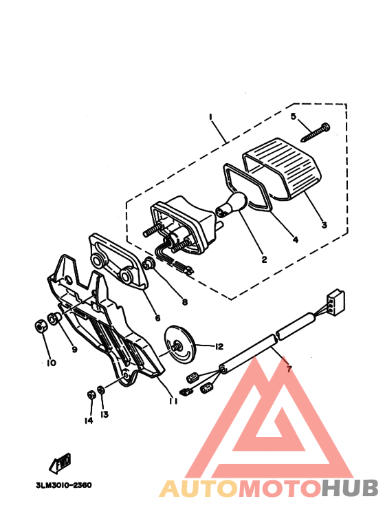 Taillight unit ass`y