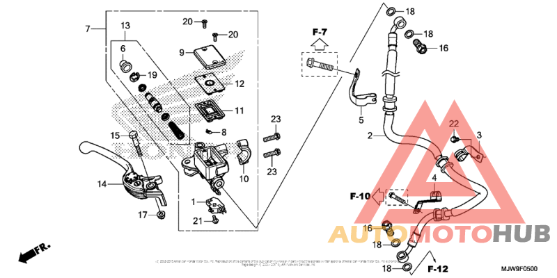 Front Brake Master Cylinder (Cb500F)