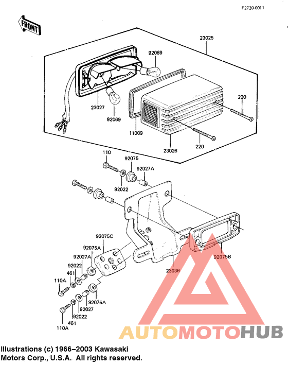 Taillight unit ass`y