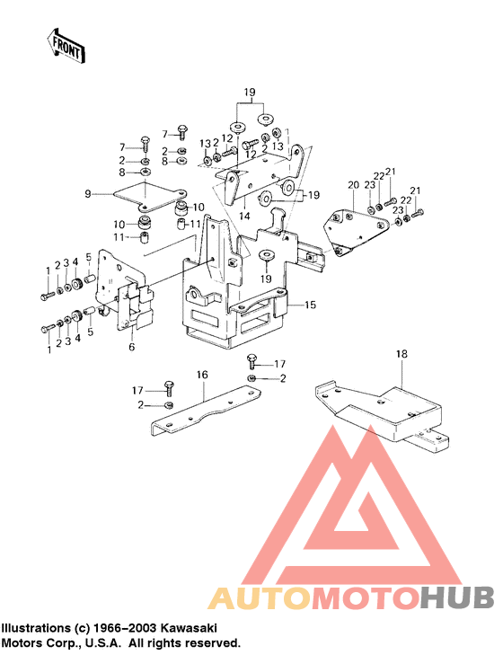 Battery case/electro bracket