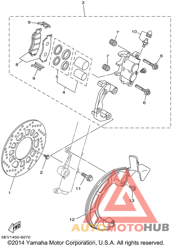 Передний суппорт