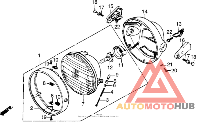 Headlight 85-86
