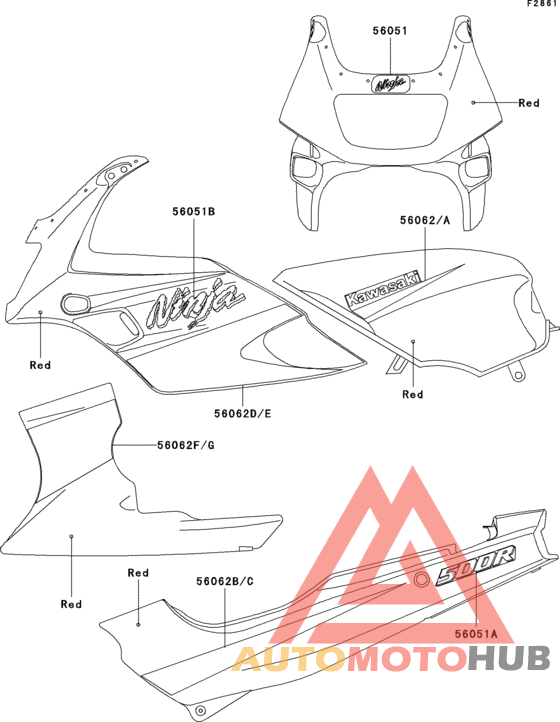 Decals(red)(ex500-d6)