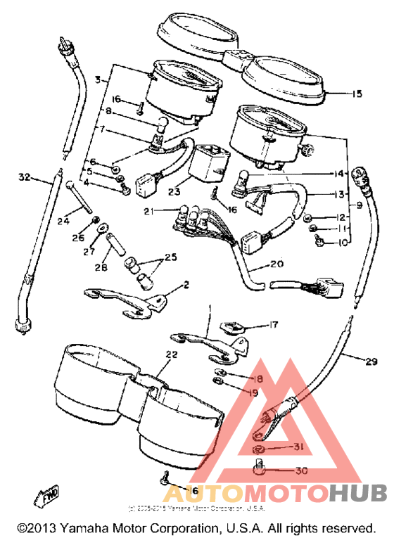 Speedometer tachometer