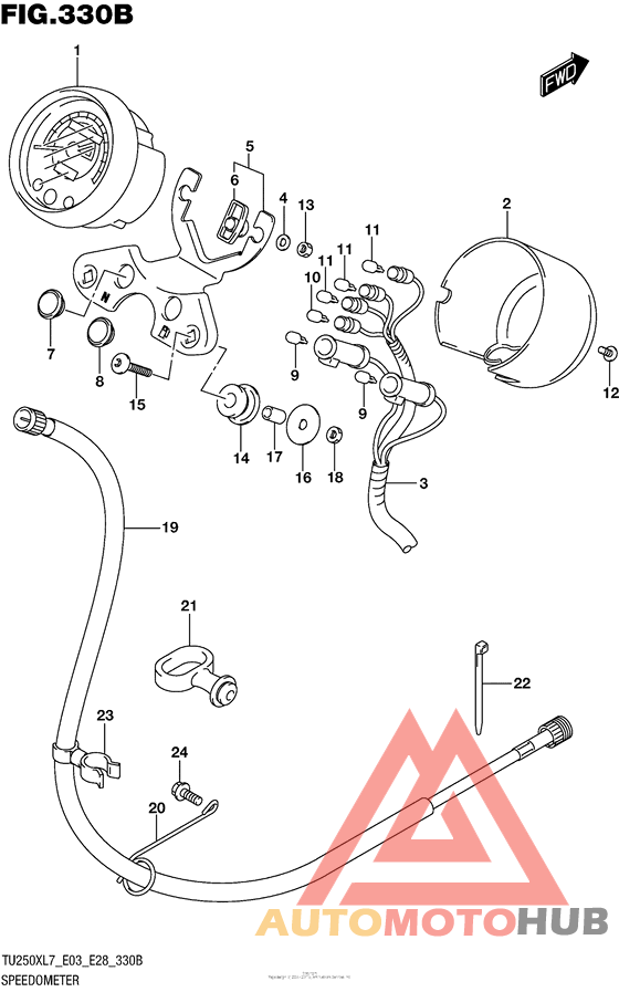 Speedometer (Tu250Xl7 E28)