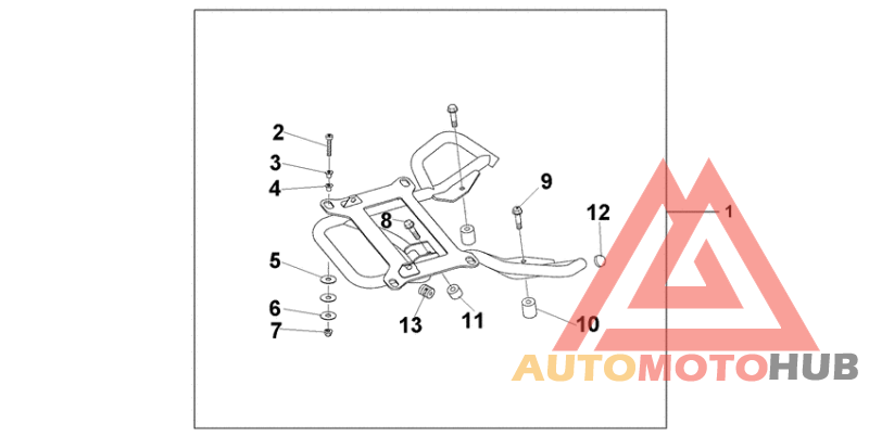 Rear carrier stay @125