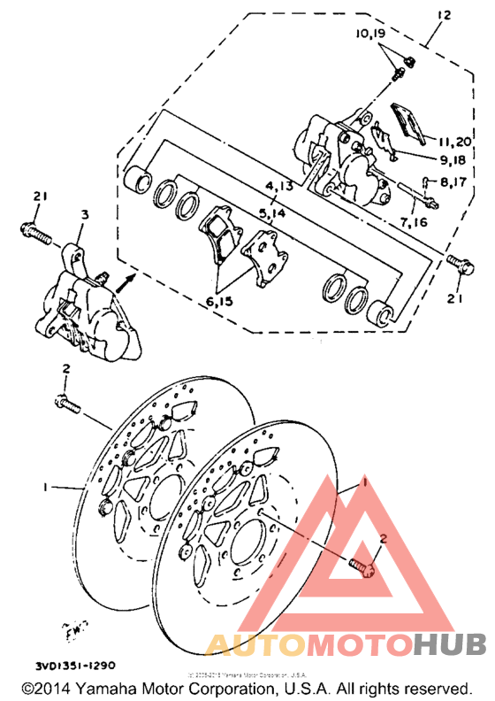 Передний суппорт