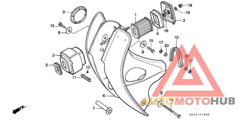 Front cover/air cleaner