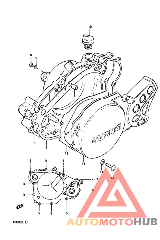 Crankcase cover ass`y  (v