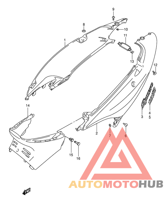 Обтекатель задний