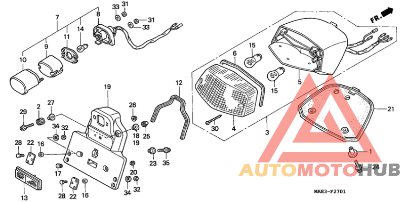 Taillight unit ass`y