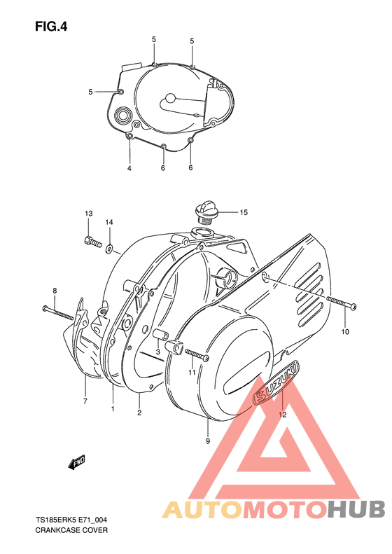 Crankcase cover ass`y  (v