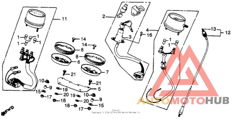 Speedometer + key set 81