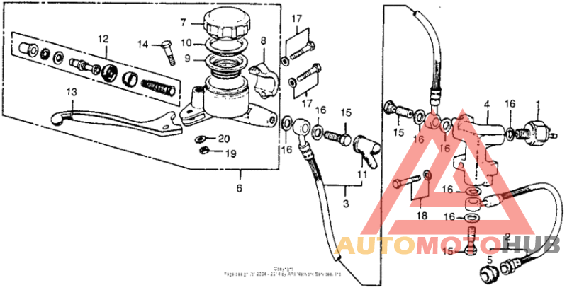 Front brake master cyl. 77