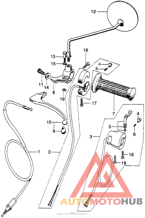 Left handle switch + cable ii