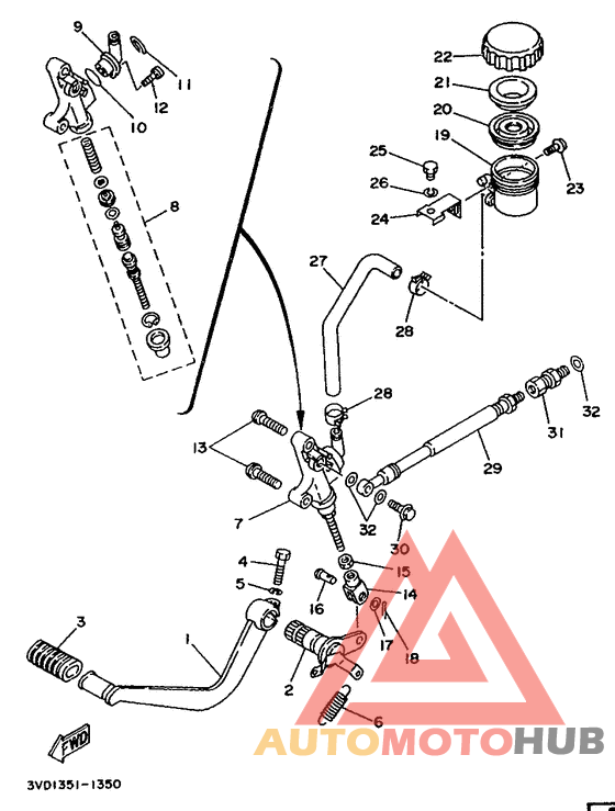 Задний торм цилиндр