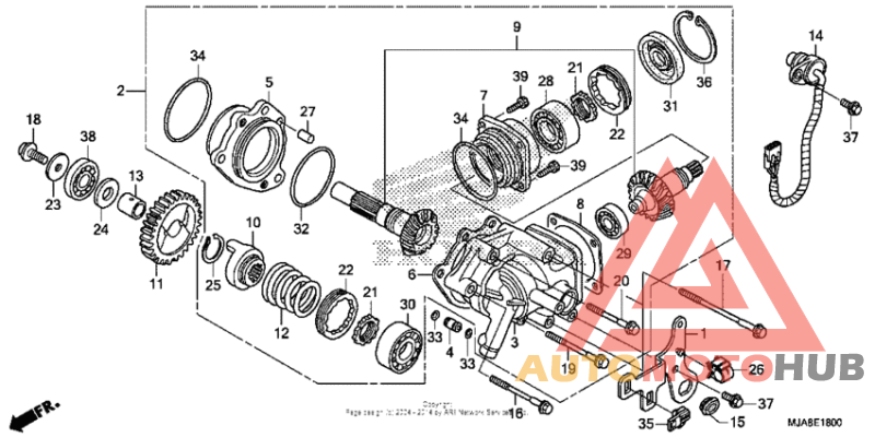 Side gear case