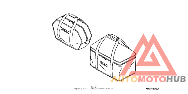 Nylon saddle + trunk liner set