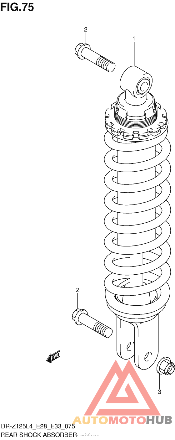 Rear Shock Absorber (Dr-Z125L4 E33)