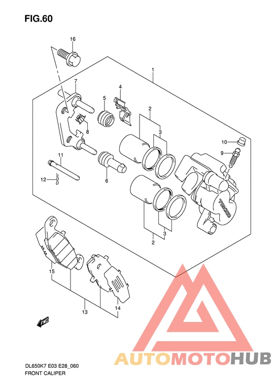 Передний суппорт