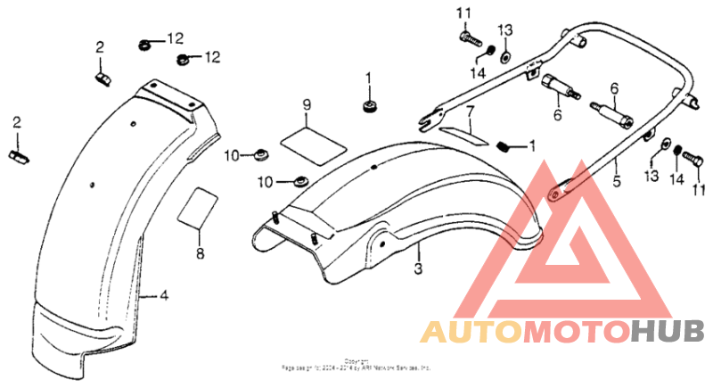Задний бампер