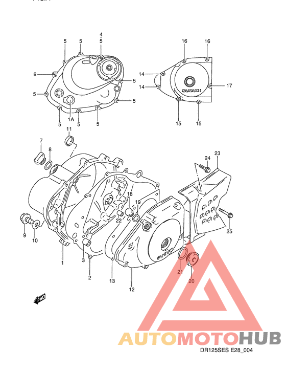 Crankcase cover ass`y  (v