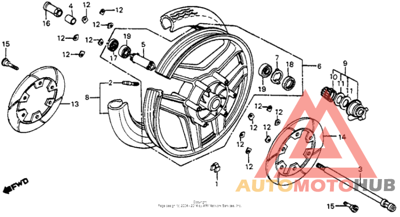 Переднее колесо