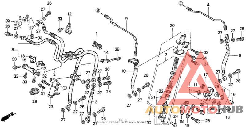 St1100a second master cylinder 96-98