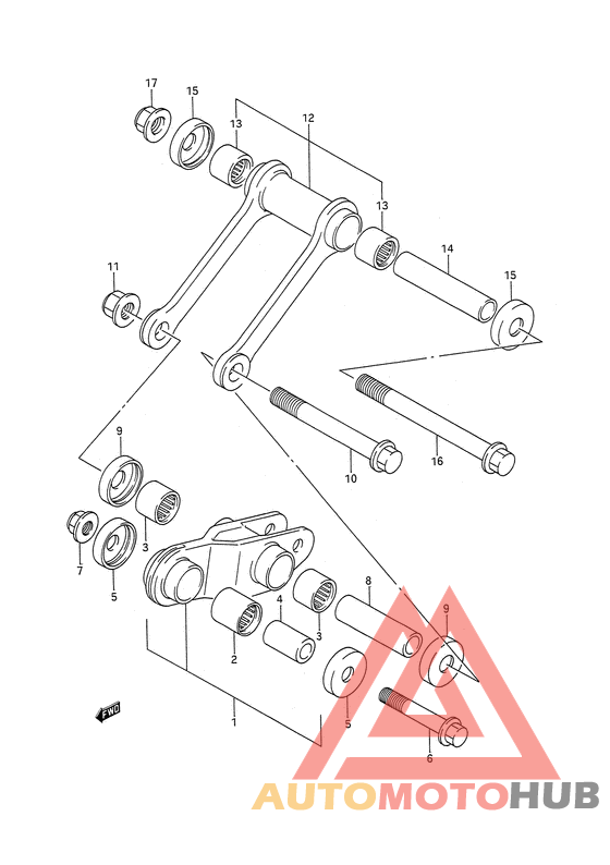Rear chshion lever
