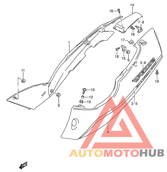 Обтекатель задний