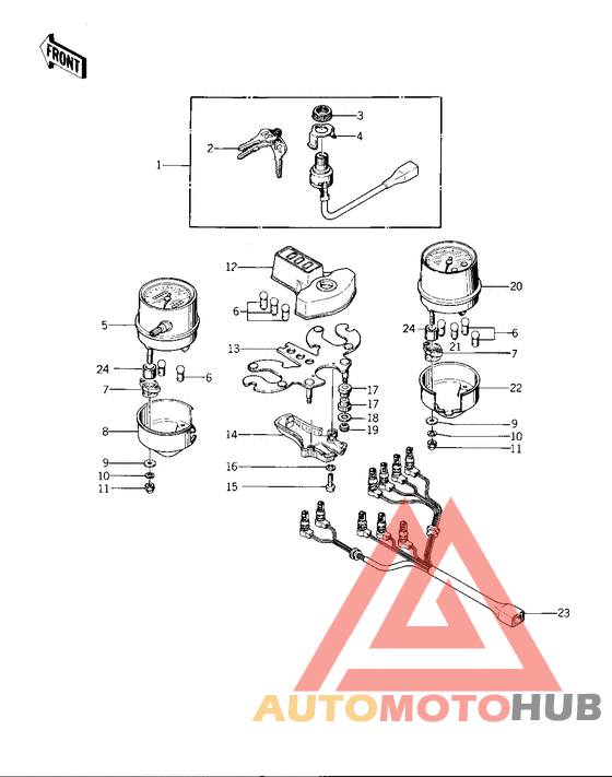 Meters/ignition switch