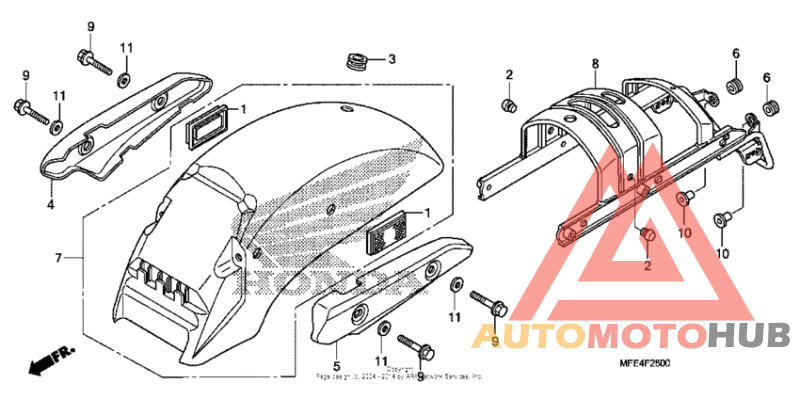 Задний бампер