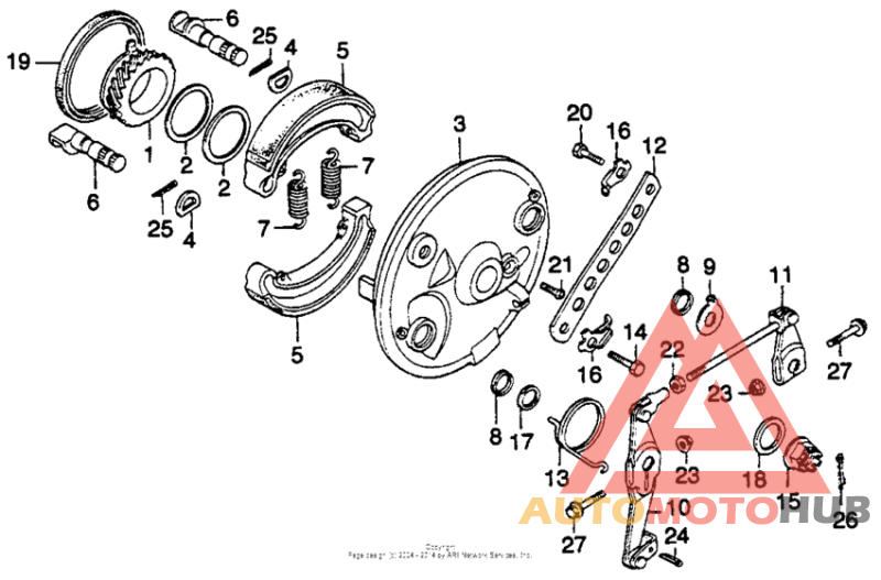 Cb40ti front brake panel