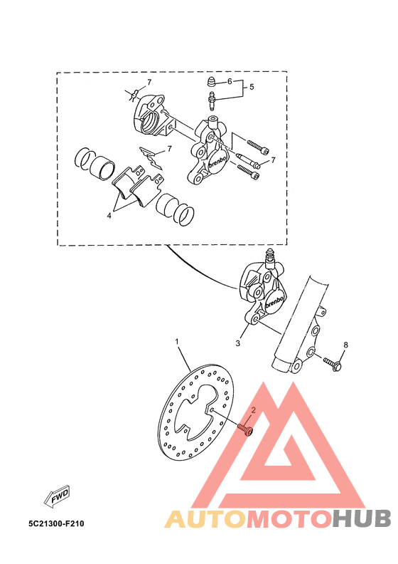 Передний суппорт