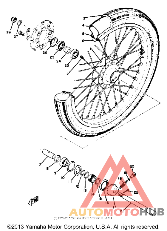 Переднее колесо