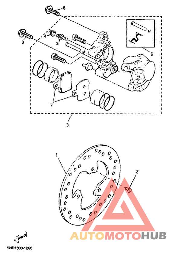 Hinterrad-bremssattel