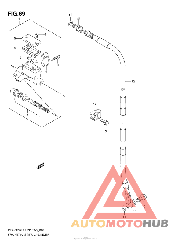 Front Master Cylinder (Dr-Z125L E33)