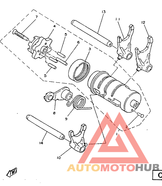Leva de cambio. herq