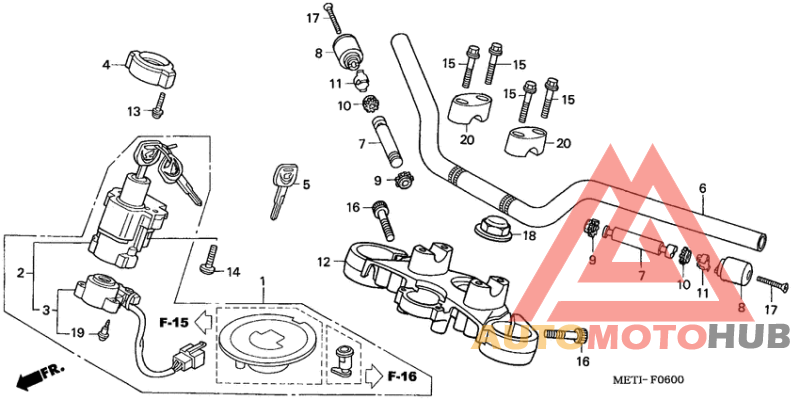 Handle pipe/top bridge