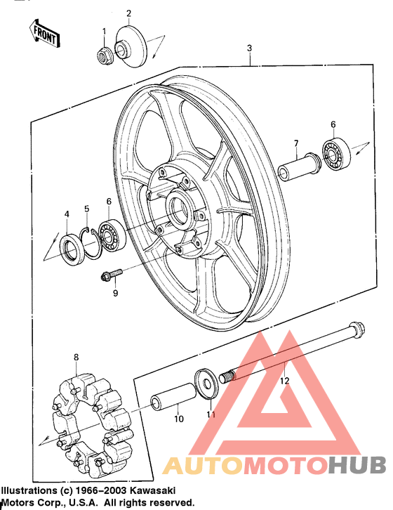 Rear wheel/hub