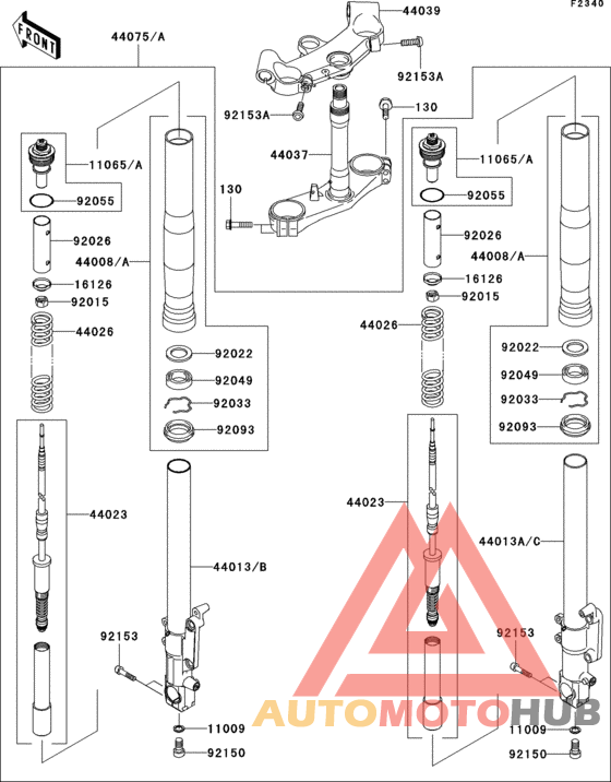 Front fork(b1h/b2h)