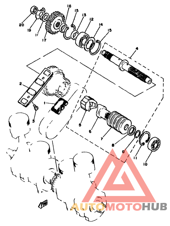 Primary shaft. chain