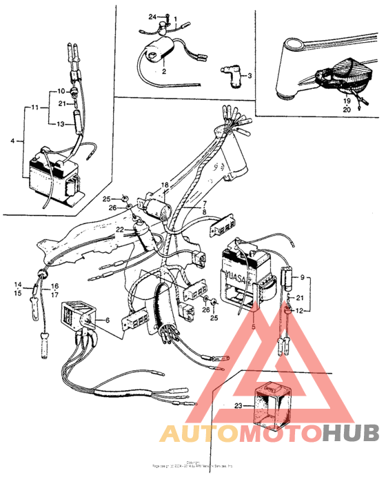 Wire harness + battery