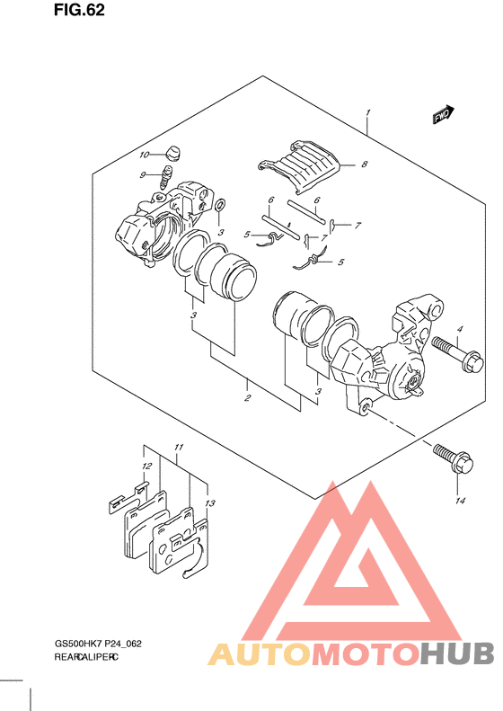 Задний суппорт