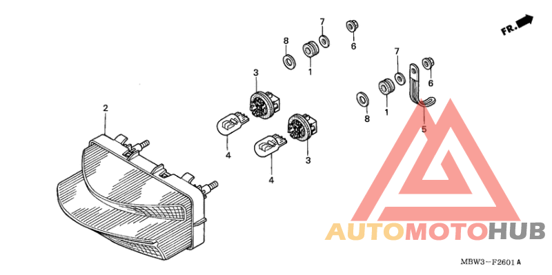 Taillight unit ass`y