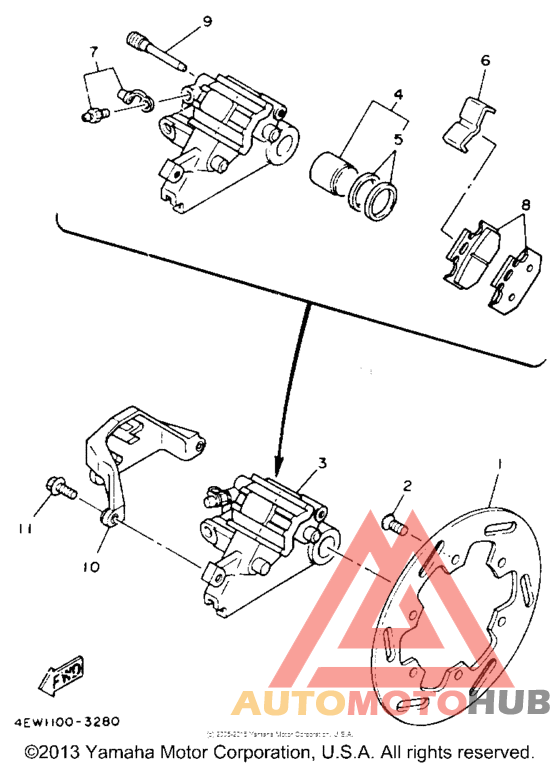 Задний суппорт