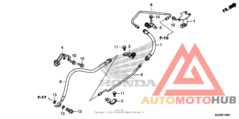 Rear brake hose (std)