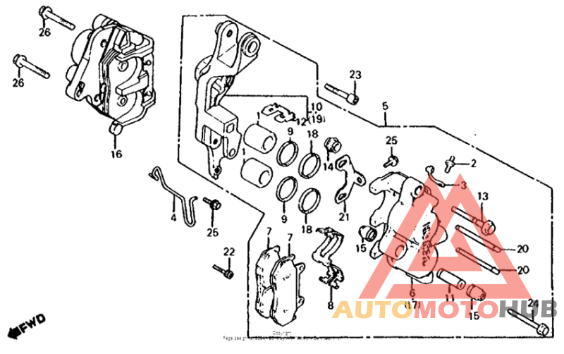 Передний суппорт