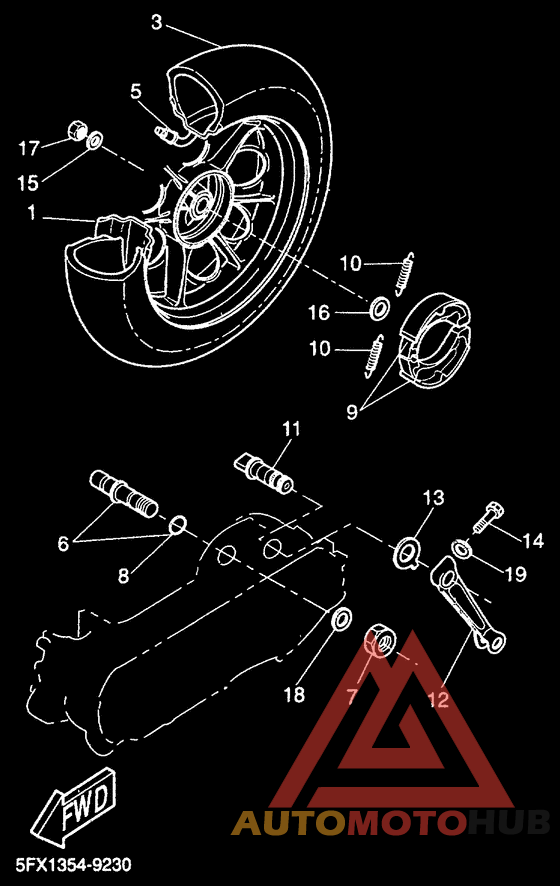 Переднее колесо