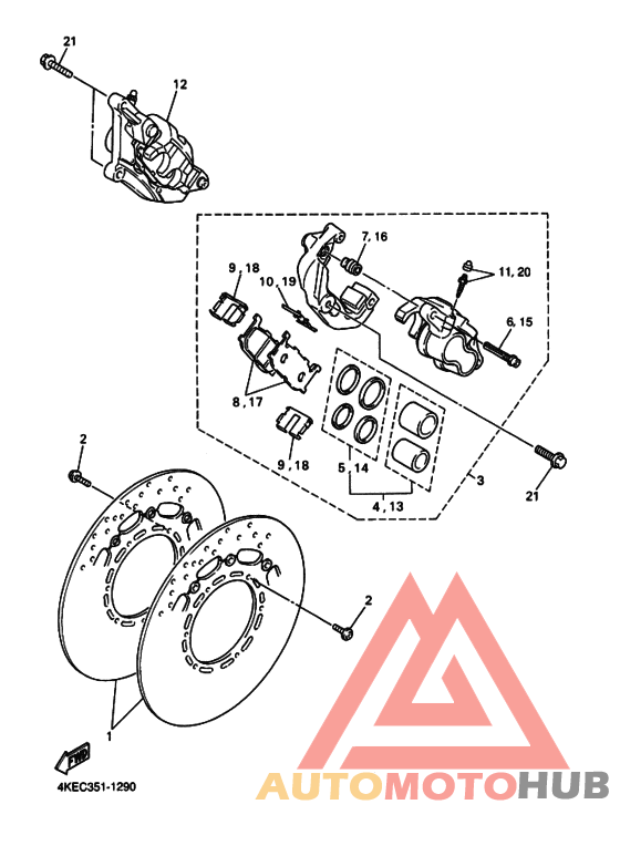 Передний суппорт